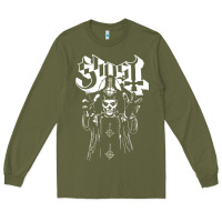 Army Green GHOST Long Sleeve Tee - linhVisuals