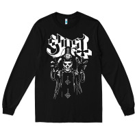 Black GHOST Long Sleeve Tee - linhVisuals