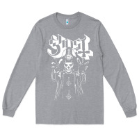 Heather Grey GHOST Long Sleeve Tee - linhVisuals