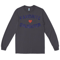Smoke womens favorite daughter heart distressed vintage faded classic t shir Long Sleeve Tee - linhVisuals