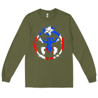 Army Green taino coqui symbol   boricua   hispanic heritage t shirt Long Sleeve Tee - linhVisuals