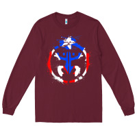 Burgundy taino coqui symbol   boricua   hispanic heritage t shirt Long Sleeve Tee - linhVisuals