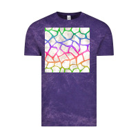 Cloud Purple Watercolor Rainbow Giraffe Seamless Pattern Vintage Tee - BundleAndBundleShop