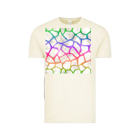 Vintage Arctic Watercolor Rainbow Giraffe Seamless Pattern Vintage Tee - BundleAndBundleShop