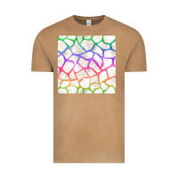 Vintage Camel Watercolor Rainbow Giraffe Seamless Pattern Vintage Tee - BundleAndBundleShop