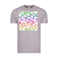 Vintage Zinc Watercolor Rainbow Giraffe Seamless Pattern Vintage Tee - BundleAndBundleShop