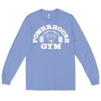 Colony Blue POWERHOUSE GYM POPULAR Long Sleeve Tee - linhVisuals