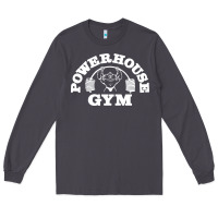 Smoke POWERHOUSE GYM POPULAR Long Sleeve Tee - linhVisuals