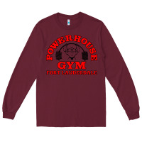 Burgundy POWERHOUSE GYM CLASSIC Long Sleeve Tee - linhVisuals