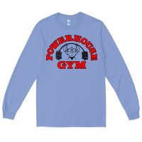 Colony Blue POWERHOUSE GYM VINTAGE SPORT Long Sleeve Tee - linhVisuals