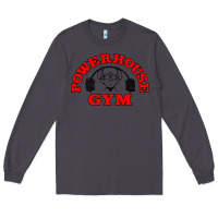 Smoke POWERHOUSE GYM VINTAGE SPORT Long Sleeve Tee - linhVisuals