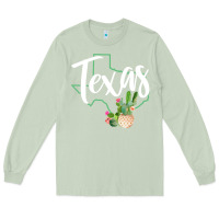 Matcha texas state map pride cactus vintage texas sweatshirt Long Sleeve Tee - linhVisuals