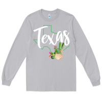 Moon Dust texas state map pride cactus vintage texas sweatshirt Long Sleeve Tee - linhVisuals