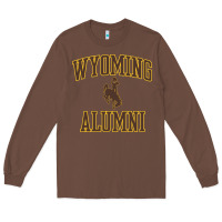 Chestnut wyoming cowboys apparel alumni classic arch long sleeve t shirt Long Sleeve Tee - linhVisuals