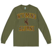 Army Green wyoming cowboys apparel alumni classic arch long sleeve t shirt Long Sleeve Tee - linhVisuals