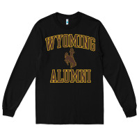 Black wyoming cowboys apparel alumni classic arch long sleeve t shirt Long Sleeve Tee - linhVisuals