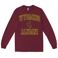Burgundy wyoming cowboys apparel alumni classic arch long sleeve t shirt Long Sleeve Tee - linhVisuals