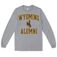 Heather Grey wyoming cowboys apparel alumni classic arch long sleeve t shirt Long Sleeve Tee - linhVisuals
