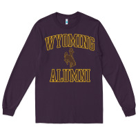 Plum wyoming cowboys apparel alumni classic arch long sleeve t shirt Long Sleeve Tee - linhVisuals