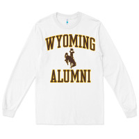 White wyoming cowboys apparel alumni classic arch long sleeve t shirt Long Sleeve Tee - linhVisuals
