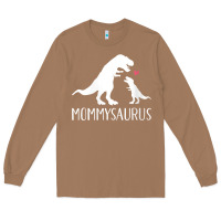 Toasted Coconut womens mommysaurus mom and baby dinosaur v neck t shirt Long Sleeve Tee - linhVisuals