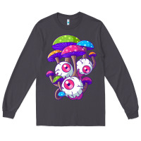 Smoke psychedelic mushroom hippie magic fungus shrooms trance rave t shirt Long Sleeve Tee - linhVisuals