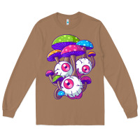 Toasted Coconut psychedelic mushroom hippie magic fungus shrooms trance rave t shirt Long Sleeve Tee - linhVisuals