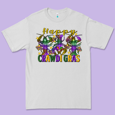 Happy Crawdi Gras Mardi Gras Crawfish Premium Tee Designed By Fadigitalartstudio