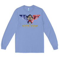 Colony Blue wonder woman 80th all for wonder woman tank top Long Sleeve Tee - linhVisuals