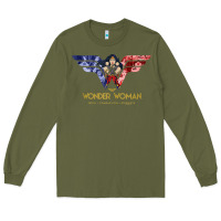 Army Green wonder woman 80th all for wonder woman tank top Long Sleeve Tee - linhVisuals