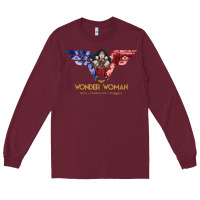 Burgundy wonder woman 80th all for wonder woman tank top Long Sleeve Tee - linhVisuals