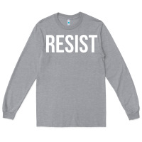 Heather Grey resist mens Long Sleeve Tee - linhVisuals