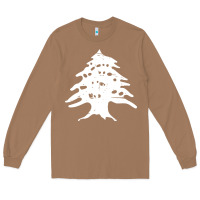 Toasted Coconut retro lebanon cedar lebanese Long Sleeve Tee - linhVisuals