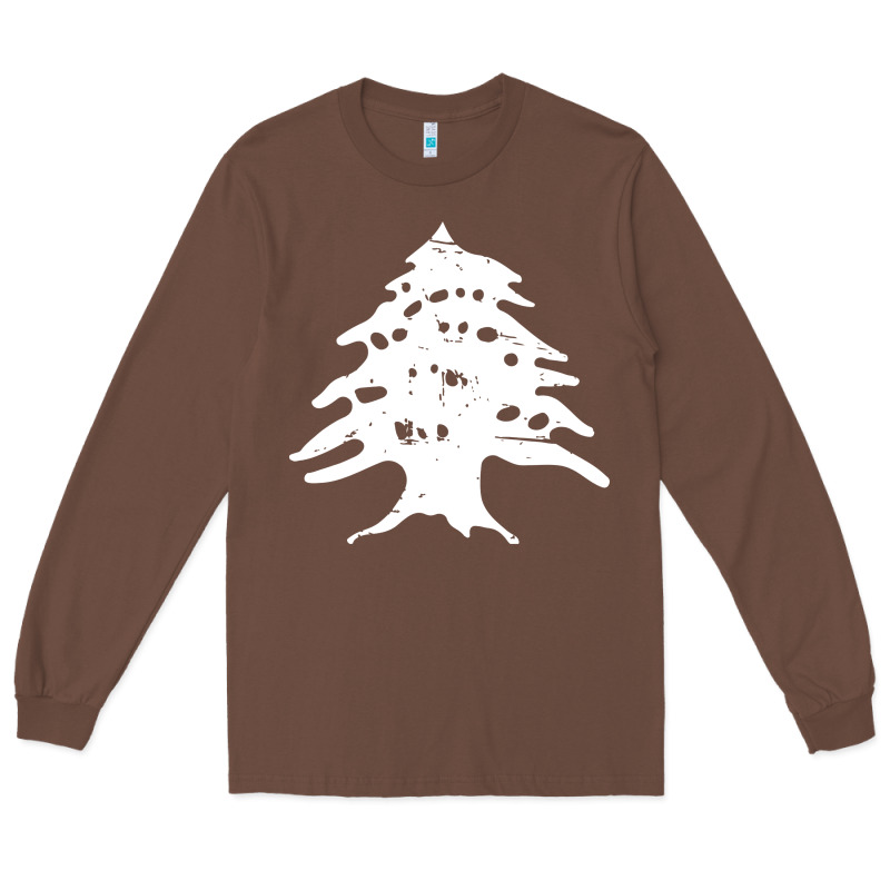Retro Lebanon Cedar Lebanese Long Sleeve Tee by linhVisuals | Teevron