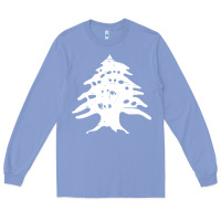 Colony Blue retro lebanon cedar lebanese Long Sleeve Tee - linhVisuals