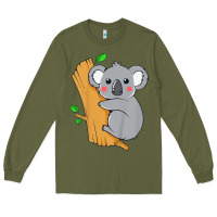 Army Green kids cute koala bear   for children kids koala bear Long Sleeve Tee - linhVisuals