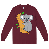 Burgundy kids cute koala bear   for children kids koala bear Long Sleeve Tee - linhVisuals