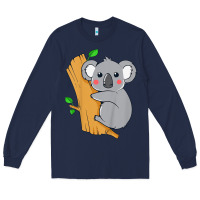Navy kids cute koala bear   for children kids koala bear Long Sleeve Tee - linhVisuals
