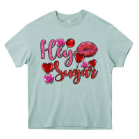 Hey Sugar With Lips And Candies Olivia Heavy Core Tee | Teevron