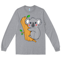 Heather Grey kids cute koala bear   for children kids koala bear Long Sleeve Tee - linhVisuals