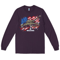 Plum world of tanks veterans day collection (t26e3 eagle 7) t shirt Long Sleeve Tee - linhVisuals