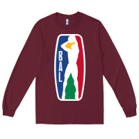 Burgundy basketball africa league Long Sleeve Tee - linhVisuals