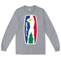 Heather Grey basketball africa league Long Sleeve Tee - linhVisuals