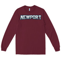 Burgundy Newport School Long Sleeve Tee - linhVisuals