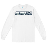 White Newport School Long Sleeve Tee - linhVisuals