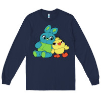 Navy bunny and ducky Long Sleeve Tee - linhVisuals