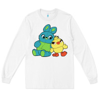 White bunny and ducky Long Sleeve Tee - linhVisuals