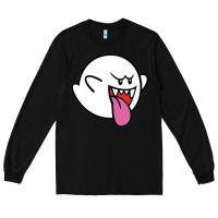 Black boo Long Sleeve Tee - linhVisuals