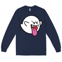 Navy boo Long Sleeve Tee - linhVisuals