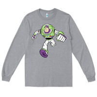 Heather Grey buzz lightyear Long Sleeve Tee - linhVisuals